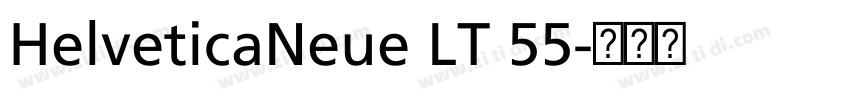 HelveticaNeue LT 55字体转换